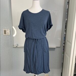 32 Degrees Blue Midi Dress with Pockets